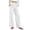 White, variant on Wide Leg Pants for Women Casual High Waisted Corduroy Textured Business Comfy Daily Fall Streetwear Pants(Small,White)