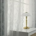 thumbnail image 5 of 2 Panels White Floral Lace Sheer Curtains,French Style Shabby Chic Sheer Curtains for Living Room for Kids Bedroom Flower Privacy & Light Filtering Curtain Panels,Rod Pocket Window Voile Sheer Drapes, 5 of 8