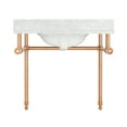 thumbnail image 6 of ANZZI Verona 34.5 in. Console Sink in Rose Gold with Carrara White Counter Top, 6 of 8