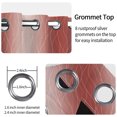 thumbnail image 4 of Ombre Blackout Curtains For Bedroom,Thermal Insulated Window Drapes,Grommet,2 Panels,63 Inch Length,Red Wavy Line, 4 of 8