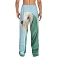 thumbnail image 3 of Bingfone Dog Wrapped In Towel Mens All Over Print Sleep Pajama Pants-Small, 3 of 9