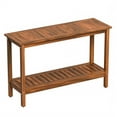 thumbnail image 4 of ZENY 48" 2-tier Wooden Console Table, Natural, 4 of 9