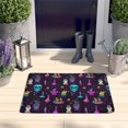 thumbnail image 2 of Mystical Halloween Pattern Flannel Non Slip Door Rugs,Washable Door Mats Indoor,Decorative Door Mats,Dirt-Resistant and Absorbent Doormat for Entrance,Bedroom,Kitchen,Bathroom,23.5x16in(60x40cm), 2 of 5
