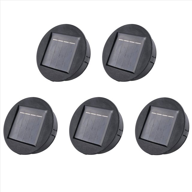 5X Smart Garden Solar Powered Replacement Round LED Light Box Caja de BateríA Solar CéLulas Solares Poly Li-Ion Cargador de BateríA
