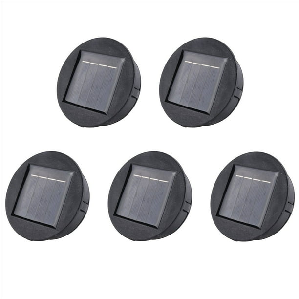 5X Smart Garden Solar Powered Replacement Round LED Light Box Caja de BateríA Solar CéLulas Solares Poly Li-Ion Cargador de BateríA