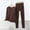 Suit-543Coffee, variant on Gamivast Long Johns for Women Thermal Set Crew Neck Long Sleeve Top & Bottoms Base Layer Winter Warm Underwear Soft Sleepwear Cold Weather
