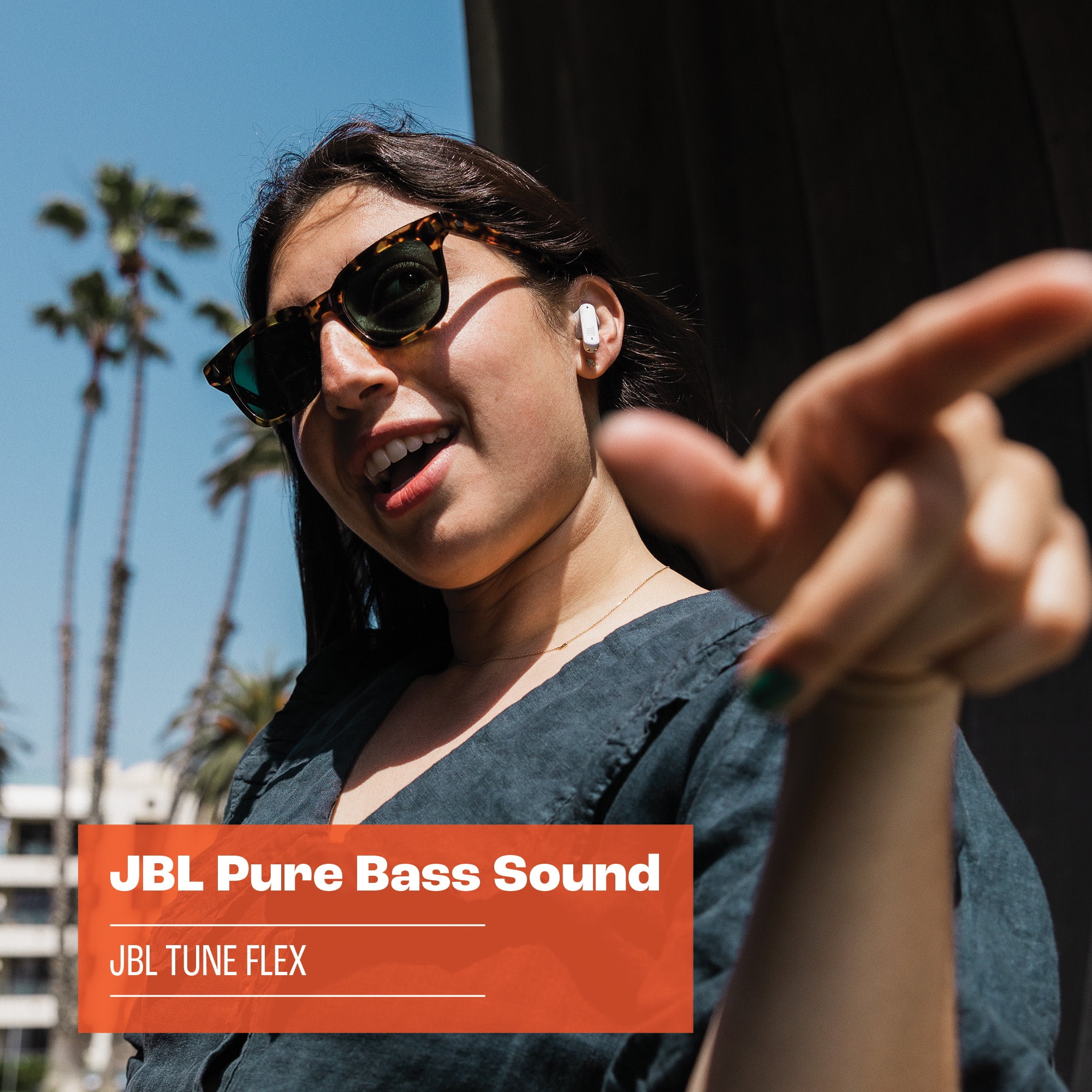 JBL Tune Flex - True wireless Noise Cancelling earbuds - Blue