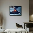 thumbnail image 2 of Nawypu Active Volcano Natural Scenery Volcano Eruption Magma Flow Poster (21) Wall Art Poster Scroll Canvas Painting Picture Living Room Decor Home Framed, 2 of 4