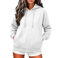 thumbnail image 2 of SYwaren Sweatshirt for Women Pullover Hoodie Casual Long Sleeve Winter Kangaroo Pocket Tops, 2 of 9