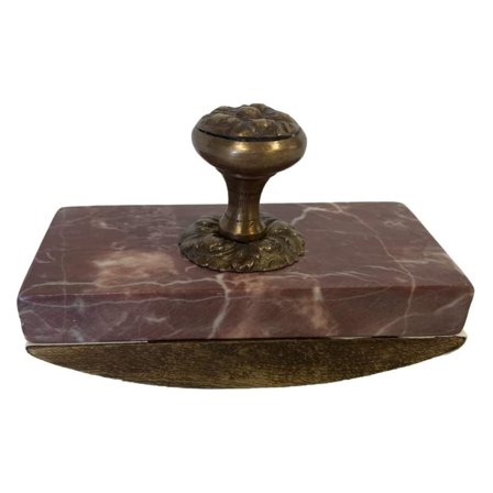 Red Granite Rocker Blotter, Desk Blotter for Pen Writing