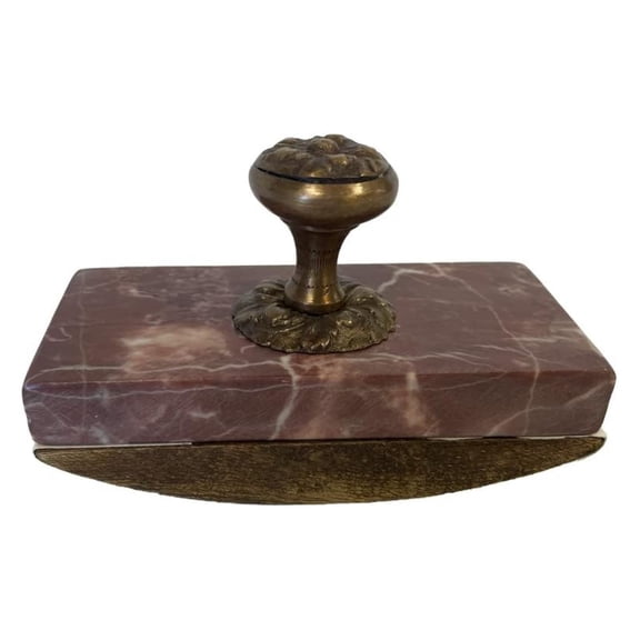 Red Granite Rocker Blotter, Desk Blotter for Pen Writing