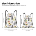 thumbnail image 2 of Saiise New York Pattern Sports Drawstring Backpack - String Swim Gym Bag with Wet Proof Pocket for Women&Men-Medium, 2 of 6