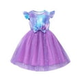 thumbnail image 2 of Bellafa Toddler Tutu Dress Little Girls Ruffle Tulle Dresses Summer Party Princess Mermaid Sundress for 2-7Y, 2 of 8