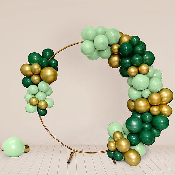 BalsaCircle 120 Gold Green Assorted Latex Balloons Garland Arch Decorations Kit Set Party Events Supplies