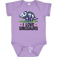 thumbnail image 3 of Inktastic Girl Dinosaur I Love Dinosaurs Girls Baby Bodysuit, 3 of 5