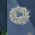 thumbnail image 4 of Artificial Lavender Wreaths Flower Front Door Wreath with Green Leaves Garland for Wall Home Decor indoor e outdoor Green, 4 of 7