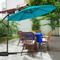thumbnail image 5 of Costway 90" Turquoise 360√Ç¬∞ Rotation Offset Patio Umbrella, Water Resistant, 5 of 12