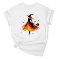 thumbnail image 2 of Frostluinai Halloween Witch Shirts for Women Funny Witchy Graphic T-Shirt Fall Holiday Short Sleeve Crew Neck Tops Everyday Casual Daily Wear, 2 of 3