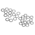 thumbnail image 3 of Nut Washer Kit Instrument Socket Connector Fasteners for Electric Guitar Bass M9 Female ThreadSilver, 3 of 14
