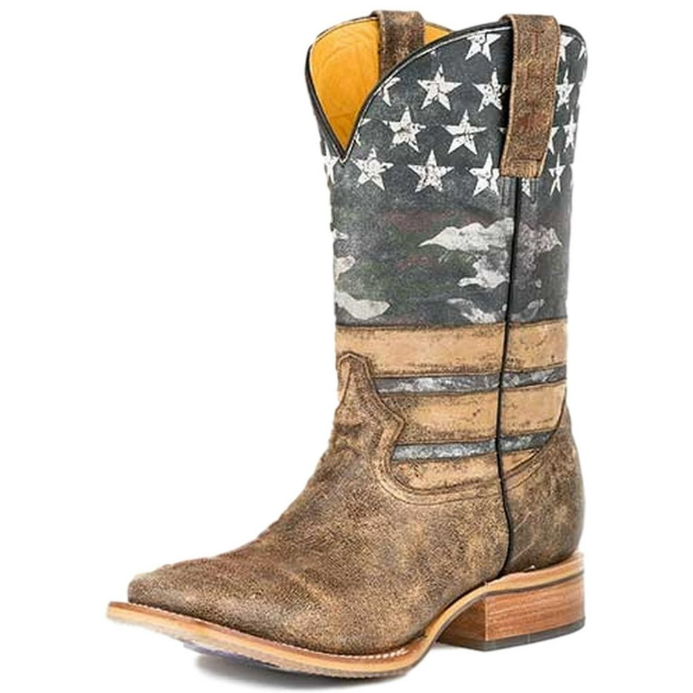 Tin Haul Tin Haul Western Boots Mens Freedom Obvious Brown 14020