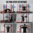 thumbnail image 5 of MITONOS Power Cage, 2000LB Squat Rack with Cable Crossover System, Multi-Function Weight Cage, Home Gym Workout Machine with More Training Attachments, RD, 5 of 9