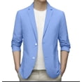 thumbnail image 1 of Spring Summer Men's Lightweight Suit Jacket for Men Slim Fit Summer Suit Jacket Casual Prom Suits for Men Slim Fit Stretch Slim Fit Button Wool Suits for Men Sport Coats, 1 of 4
