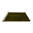 thumbnail image 2 of Ahgly Company Machine Washable Indoor Square Abstract Yellow Modern Area Rugs, 3' Square, 2 of 4