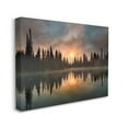 thumbnail image 3 of Stupell Industries Mysterious Lake Reflection Sunset Forest Photograph Gallery Wrapped Canvas Print Wall Art, Design by Dennis Frates, 3 of 7