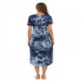 thumbnail image 2 of CNKOO Robe de Maison Longue Ou Chemise de Nuit pour Femmes Grande Taille avec Poche P-TTG, 2 of 8