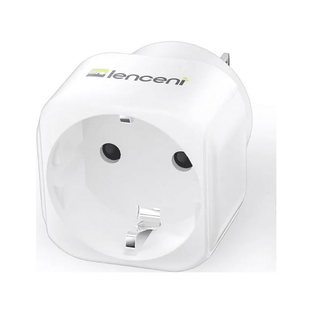 Adaptador De Enchufe Europeo EU A México MALUBERO Blanco