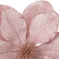 thumbnail image 4 of Northlight 23" Glittered Pink Magnolia Christmas Stem Spray, 4 of 4