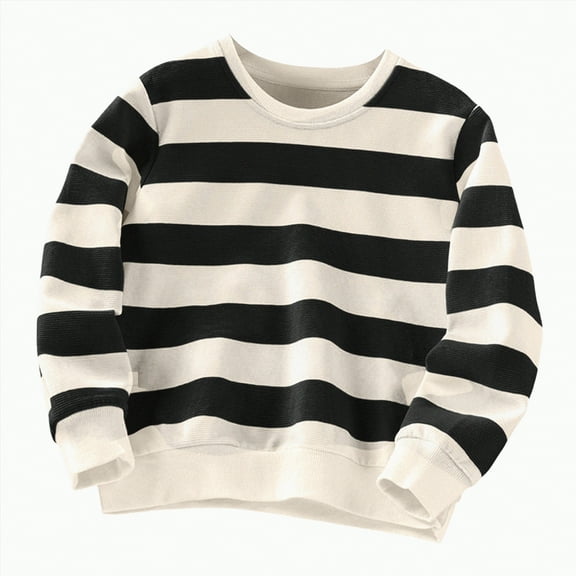 Hessimy Toddler Baby Boy Girl Hoodies Long Sleeve Hooded Jacket Casual Fall Clothes fashion hoodies outerwear pullover Pattern printing girl (Black,7-8 Years)