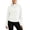White, variant on Women Cropped Lightweight Hooded Windbreaker Jacket, Packable Breathable Full Zip Sun Protection Outerwear for Spring Summer Outdoor Daily (BU2/S)