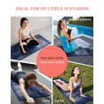 thumbnail image 7 of Navy Blue Yoga Towel for Hot Yoga Non Slip, Retro Oil Painting Modern Abstract Art Aesthetics Yoga Mat Towel Absorbent Yoga Sweat Towels Microfiber Hot Yoga Blanket for Bikram Pilates 26"x70", 7 of 7