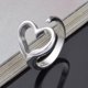 thumbnail image 5 of Women Hollow Love Heart Open Ring Fashion Adjustable Silver Plated Party Jewelry, 5 of 5