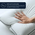 thumbnail image 6 of Delara King Size Organic Pillow Protectors 21x36 Inch, GOTS-Certified Cotton, Waterproof & Breathable, 2-Pack, 6 of 8