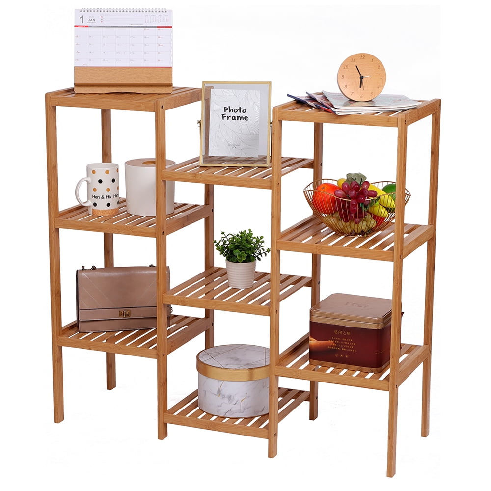 9-Layer Bamboo Plant Shelf, Outdoor Display Shelf Flower Pot Shelf 9-Layer Bamboo Plant Shelf, Outdoor Display Shelf Flower Pot Shelf
