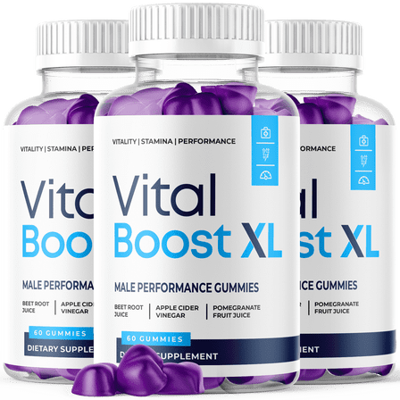 Vital Boost XL Gummies Advanced Formula All Natural Vitamin Supplement 180 Gummies