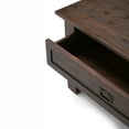 thumbnail image 2 of Simpli Home Monroe 38 inch Wide Solid Acacia Wood Rustic Square Coffee Table in Distressed Charcoal Brown, 2 of 11