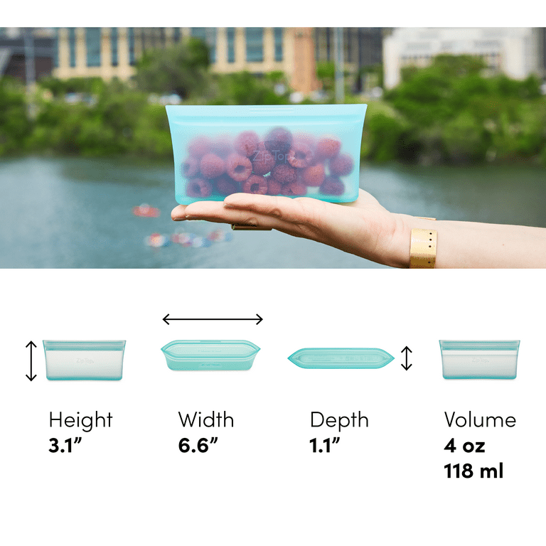 Reusable silicone food storage bags made in usa hotsell
