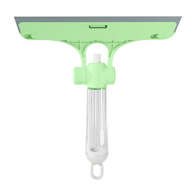 Xihbxyly Paletas No Reclamadas Cepillo Multiusos para Limpiar Ventanas Del Hogar, Limpiaparabrisas para Mesa de Comedor y Baño, Raspador de Limpieza de Doble Cara Cuatro En Uno con Botella Rociadora