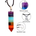 thumbnail image 5 of PULLIMORE 7 Chakra Stone Necklaces for Men Women 2 Pcs Gemstone Pendant Necklace Healing Crystal Energy Necklaces, 5 of 9