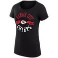 thumbnail image 2 of Women's G-III 4Her by Carl Banks Black Kansas City Chiefs Super-Slim Fit Lightweight City Team Graphic Lightweight, 2 of 3