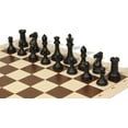 thumbnail image 7 of Professional Deluxe Carry-All Plastic Chess Set Black & Camel Pieces with Vinyl Roll-up Board & Bag - Brown, 7 of 7