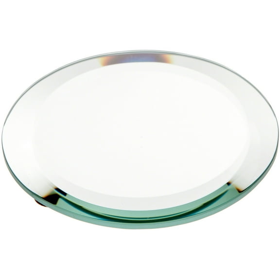 Plymor 4" Round, 5mm Thick Beveled Glass Mirror Circle
