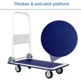 thumbnail image 5 of Folding Platform Truck with Swivel Wheels, 330 LBS Load Capacity Hand Push Cart for Home Office Auto Use, 5 of 8