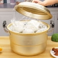 thumbnail image 3 of Aluminum Steamer Cooker Pot Household Stew Pot Large Capacity Soup Pot Kitchen Supply, 3 of 8