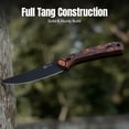 thumbnail image 5 of CIVIVI Carveth Fixed Blade Knife with 1PC Black Lanyard, Black Kydex Sheath & T-Clip, Tactical Knife with 3.59" Black Stonewashed AEB-L Blade Orange & Black G10 Handle C25040-2, 5 of 10