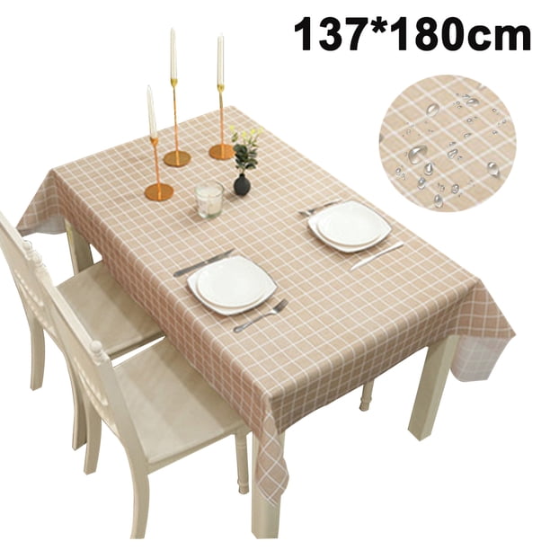 Mantel a cuadros Laklulu: mantel cuadrado de PVC resistente al agua y al aceite, manteles resistentes y lavables para cenas, fiestas, vacaciones, interiores y exteriores