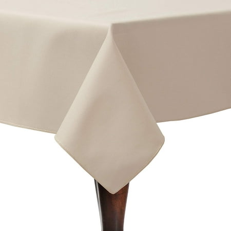 

Ultimate Textile Poly-cotton Twill 52 x 70-Inch Rectangular Tablecloth Beige